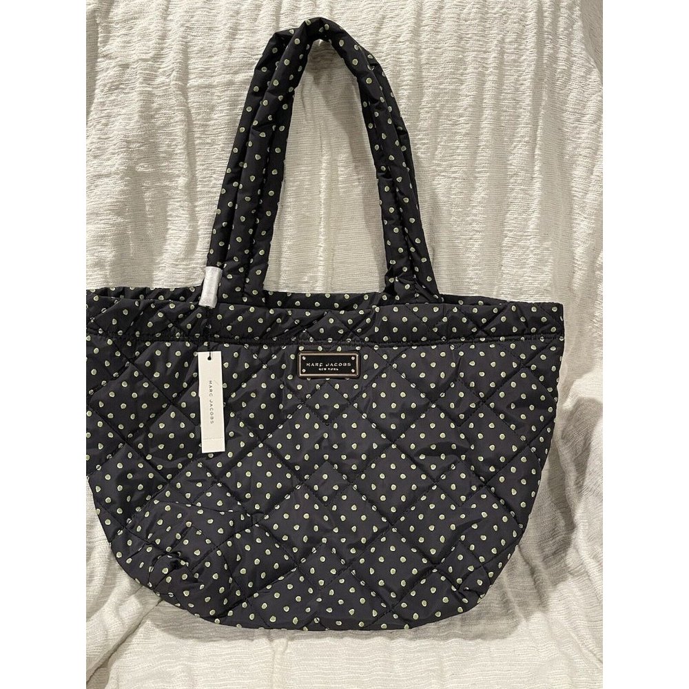 NWT Marc Jacobs Peridot Dots Quilted Medium Tote H009M10SP22-328 $275 - Picture 6 of 9